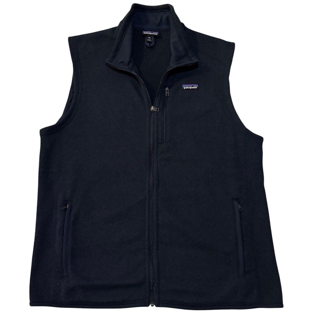 Patagonia Better Sweater Vest Men’s XXL Navy Fleece Zip Front Outdoor Warm Blue